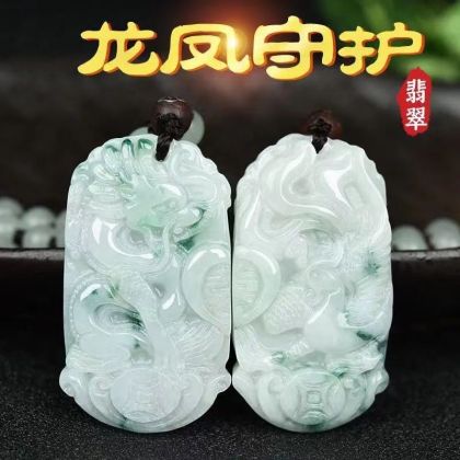 High quality jade couple necklace a gift for lovers