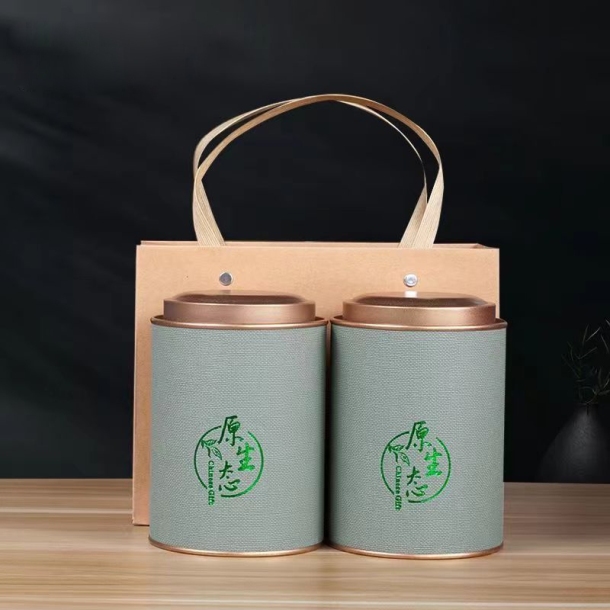 2024 New high-grade green tea flavor premium canned gift box 500g