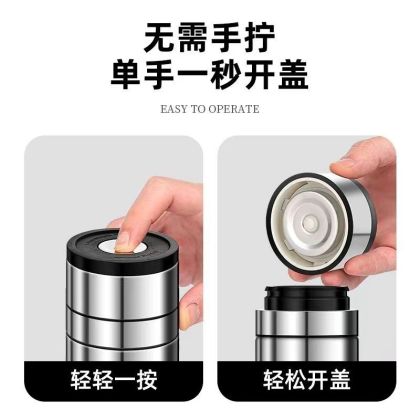 High-end stainless steel thermos cup tea separation car water cup