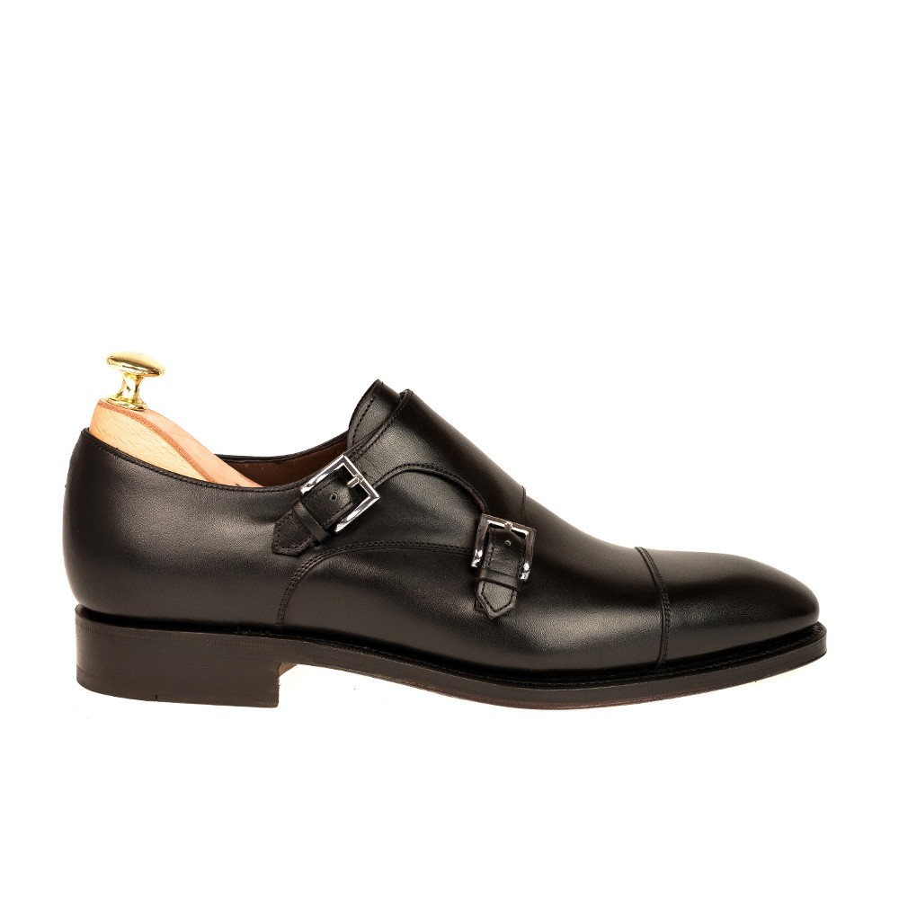 Double Monk Straps-Black*